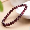 Vòng tay nam nữ chuỗi đá Garnet đỏ sẫm