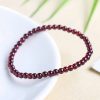 Vòng tay nam nữ chuỗi đá Garnet đỏ sẫm
