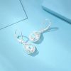 Bông tai bạc đá mặt trăng moonstone Life Tree