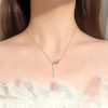 Dây chuyền bạc đá mặt trăng Moonstone cực quang tinh cầu