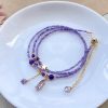 Vòng tay Amethyst thạch anh tím mang may mắn