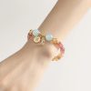 Vòng tay chuỗi Thạch anh hồng mix đá Aquamarine thiên nhiên