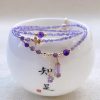 Vòng tay Amethyst thạch anh tím mang may mắn