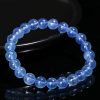 Vòng tay nam nữ chuỗi đá Aquamarine thiên nhiên cao cấp