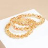 Vòng tay nam nữ chuỗi đá Thạch anh vàng thiên nhiên Citrine