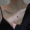 Dây chuyền bạc mặt đá Diopside square