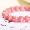Vòng tay chuỗi nam nữ đá Đào hoa Rhodochrosite 5A cao cấp