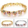 Lắc tay đá Zircon cầu vồng cổ điển