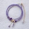 Vòng tay Amethyst thạch anh tím mang may mắn