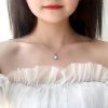 Dây chuyền đá mặt trăng Moonstone đom đóm xanh