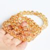 Vòng tay nam nữ chuỗi đá Thạch anh vàng thiên nhiên Citrine