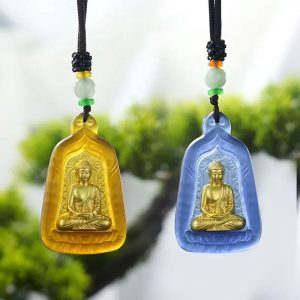 Mặt dây chuyền Phật Dược Sư đá lưu ly