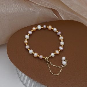 Vòng tay Charm ngọc trai thiên nhiên thanh lịch