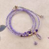 Vòng tay Amethyst thạch anh tím mang may mắn