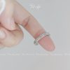 Nhẫn bạc nữ đính đá Zircon trắng