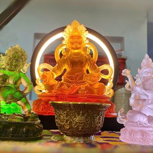Tượng ngọc lưu ly Ngũ bộ Thần Tài giúp mang tài lộc