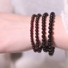 Vòng tay nam nữ chuỗi đá Garnet đỏ sẫm
