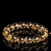 Vòng tay nam nữ chuỗi đá Thạch anh vàng thiên nhiên Citrine