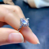 Nhẫn bạc đá Mặt trăng Moonstone oval