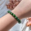 Vòng tay chuỗi nam nữ đá Diopside 5A cao cấp