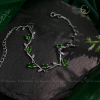 Lắc tay bạc Ivy đính đá Diopside